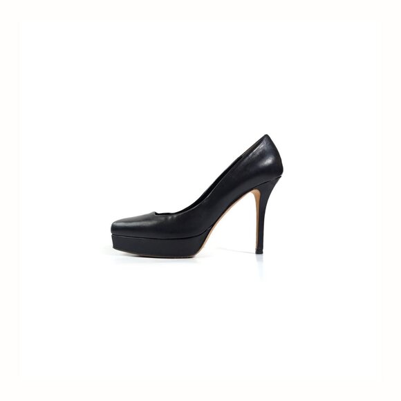 Gucci Black Pumps Size 39 Womens 9 Black Calfskin Platform Square Toe Pumps - Picture 1 of 8
